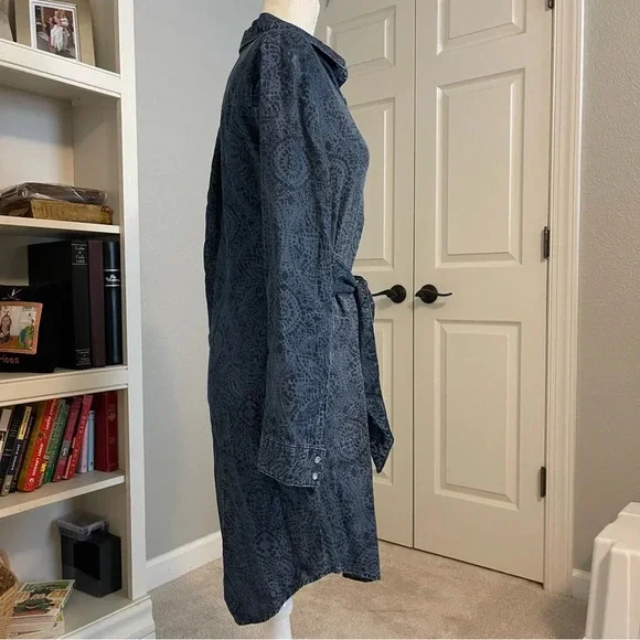 Anthropologie Blue Long Sleeve Dress - Picture 6 of 10